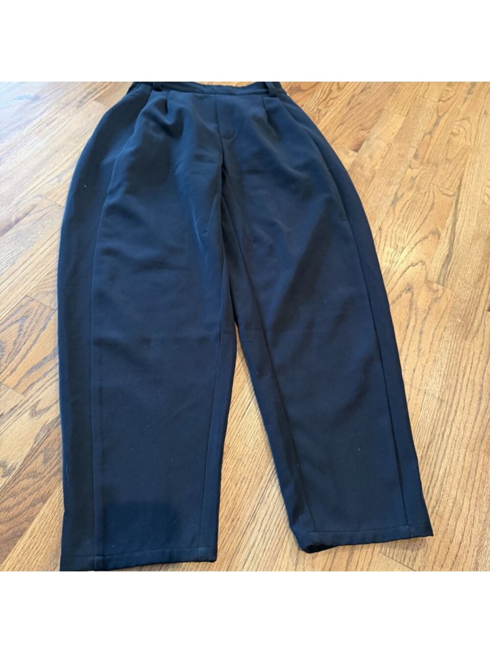 Halara Womens Small Tall Black Pull on Barrel Style pants
